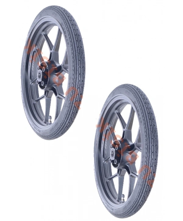 PK 17 Jant 2.50x17 Tube Type (İç Lastikli) 6PR (6 Kat) Long Life F (Ön) Motosiklet Dış Lastiği Siyah X 2 Adet