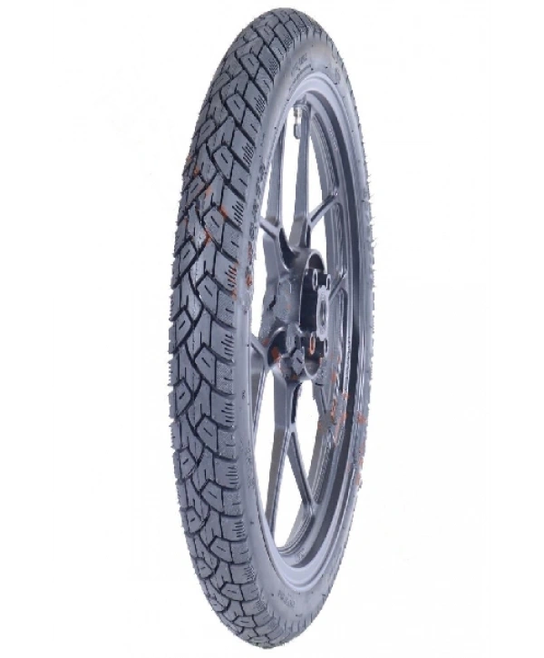 PK 18 Jant 2.75x18 Tubeless (Dublex) 6PR (6 Kat) Sportage Motosiklet Dış Lastiği Siyah