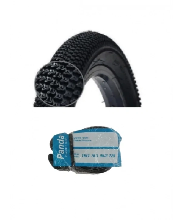 RFL 16 Jant 16x2.10 (54-305) Bisiklet Dış Lastiği D1698 + Panda İç Lastik Seti