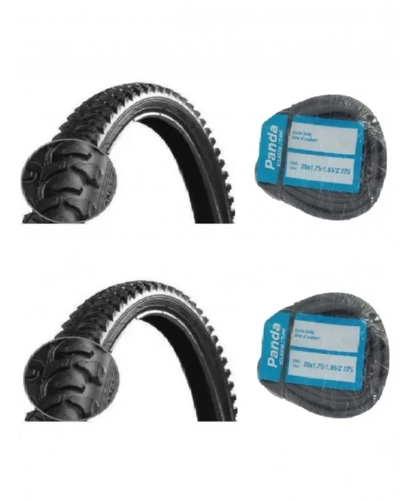 RFL 26 Jant 26x1.95/2.00 (52-559) Bisiklet Dış Lastiği D2636 X 2 Adet + Panda İç Lastik Seti