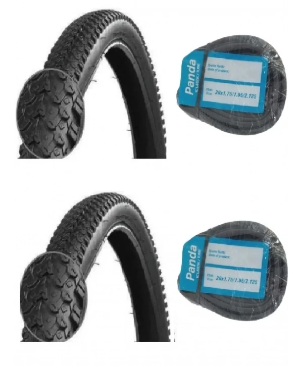 RFL 26 Jant 26x2.125 (57-559) Bisiklet Dış Lastiği D2697 X 2 Adet + Panda İç Lastik Seti