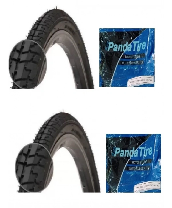 RFL 28 Jant 700x35C (37-622) (28x1.5/8x1.3/8) Bisiklet Dış Lastiği D2727 X 2 Adet + Plus Panda İç Lastik Seti