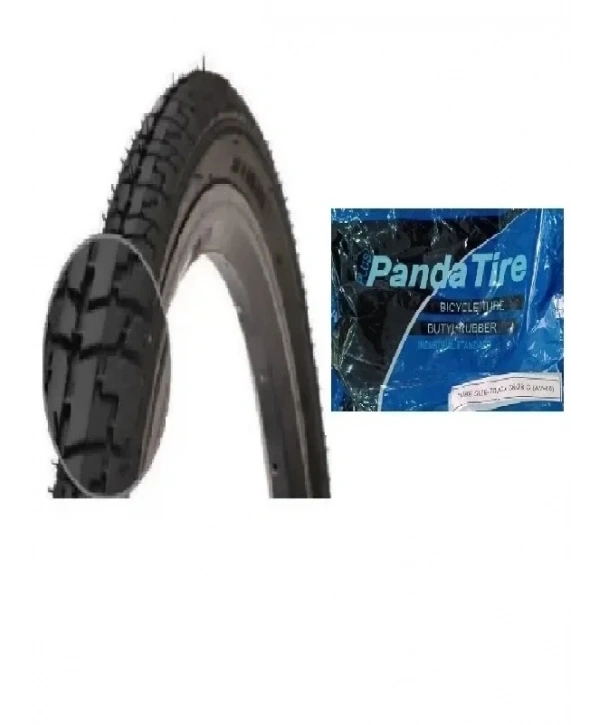 RFL 28 Jant 700x38C (40-622) (28x1.5/8-1.1/2) Bisiklet Dış Lastiği D2727 + Plus Panda İç Lastik Seti