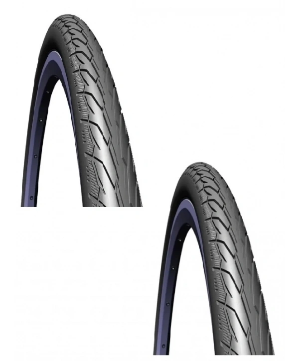 Rubena 24 Jant 24x1.90 3mm Zırhlı Reflektörlü Bisiklet Dış Lastiği Siyah V66 X 2 Adet