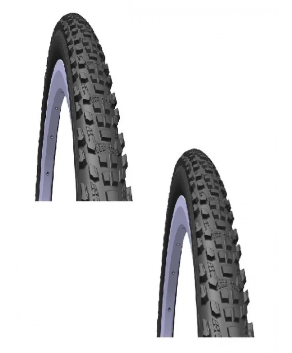 Rubena 24 Jant 24x2.10 3mm Zırhlı Bisiklet Dış Lastiği Siyah V85 X 2 Adet