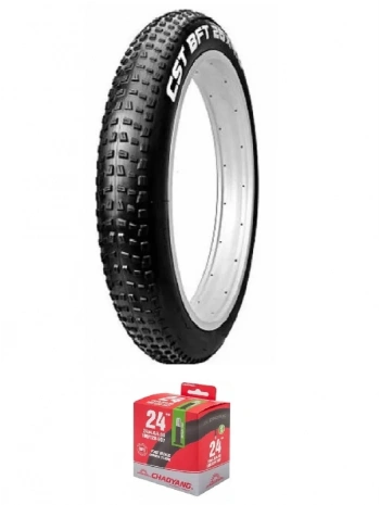 CST 24x4.00 C1752 Kum Tipi Bisiklet Dış Lastiği + Chaoyang İç Lastik Seti
