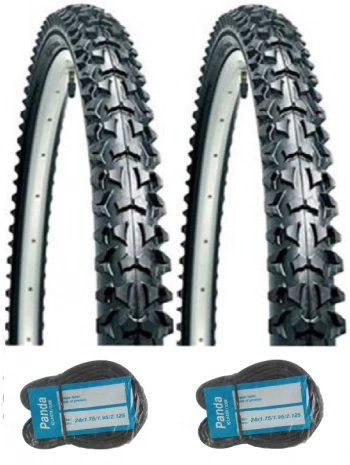 Duranta 24 Jant 24x1.90(2.00/2.10) D2413 Bisiklet Dış Lastiği X 2 Adet + Panda İç Lastik Seti
