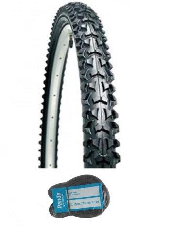 Duranta 24 Jant 24x1.90(2.00/2.10) D2413 Bisiklet Dış Lastiği + Panda İç Lastik Seti