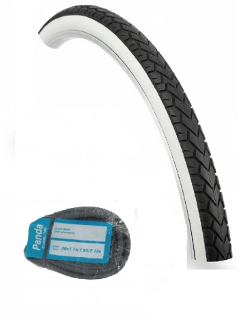 RFL 26 Jant 26x2.00 (26x2.10) Bisiklet Dış Lastiği D2697 Beyaz Yanak + Panda İç Lastik Seti (2026)