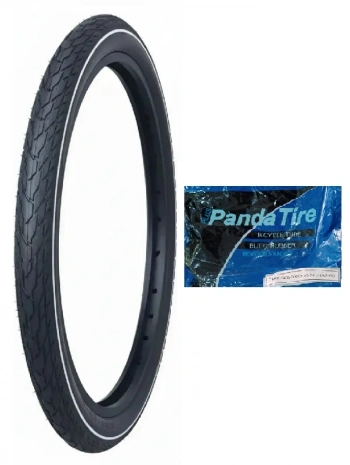 GRL 28 Jant 28x1.5/8x1.1/4 (700x32) 2 mm Zırhlı Reflektörlü 5101 Bisiklet Dış Lastiği + Plus Panda İç Lastik Seti
