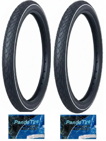 GRL 28 Jant 28x1.5/8x1.1/4 (700x32C) (32-622)Uyumlu 3 mm Zırhlı 5101 Bisiklet Dış Lastiği X 2 Adet + Plus Panda İç Lastik Seti