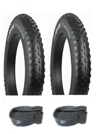 Compass 20x4.00 3 MM ZIRHLI Dişli Dayanıklı Fat Bike Bisiklet Dış Lastiği + IRC Dayanıklı İç Lastik Seti X 2 Adet