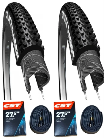CST 27.5x2.10 Bisiklet Dış Lastiği JACK RABBİT Telli EPS X 2 Adet + CST İç Lastik Seti