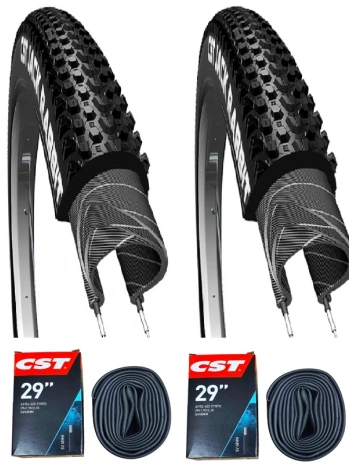 CST 29x2.10 Bisiklet Dış Lastiği JACK RABBİT Telli EPS X 2 Adet + CST İç Lastik Seti