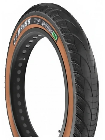 Compass 20x4.00 3MM ZIRHLI Dayanıklı Kahverengi Yanaklı Fat Bike Bisiklet Dış Lastiği