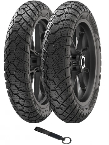 Anlas 90/90-17 ve 110/80-17 SC500-KIŞLIK (2025) TVS RAİDER Ön ve Arka Lastik Seti + Olgun Motor Anahtarlık