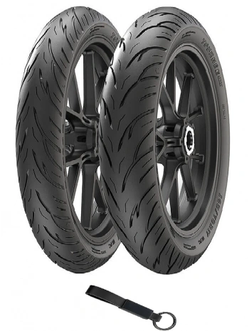 Anlas 90/90-17 ve 110/80-17 Tournee Sport (2025) TVS RAİDER Ön ve Arka Lastik Seti + Olgun Motor Anahtarlık