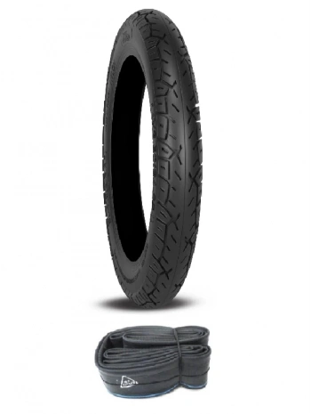 Billas 14x2.50 Tube Type (İç Lastik Gerektirir) BL410 Elektrikli Bisiklet Dış Lastiği + İç Lastik Seti