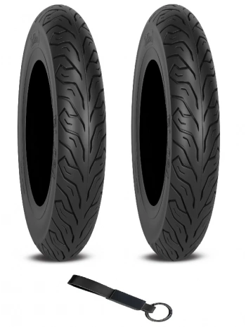 Billas 90/90-12 BL034 X 2 Adet TVS JÜPİTER Ön ve Arka Lastik Seti + Olgun Motor Anahtarlık