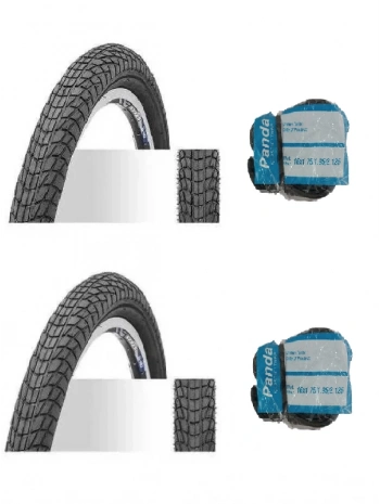 Chaoyang 16 Jant 16x1.75 (47-406) Bisiklet Dış Lastiği Yol Tipi H-537 X 2 Adet + Panda İç Lastik Seti