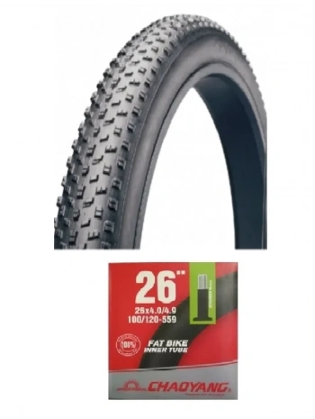 Chaoyang 24 Jant 24x4.0 Fat Bike Dış Lastiği Big Daddy H-5176 + Chaoyang İç Lastik Seti