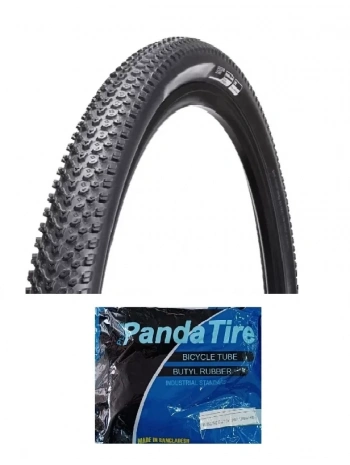 Chaoyang 27,5 Jant 27,5x2.10 (52-584) Bisiklet Dış Lastiği 1 mm Zırhlı H-5129 + Plus Panda İç Lastik Seti
