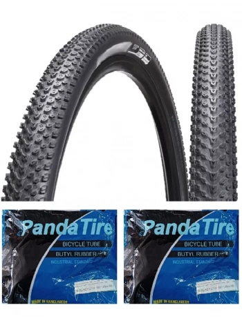 Chaoyang 27,5 Jant 27,5x2.10 (52-584) Bisiklet Dış Lastiği 1 mm Zırhlı H-5129 X 2 Adet + Plus Panda İç Lastik Seti