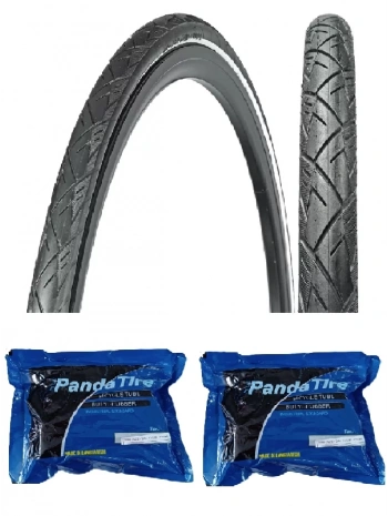 Chaoyang 28 Jant 28x1.50 (700x38C) (40-622) 6 mm Zırhlı Reflektörlü H-489 Bisiklet Dış Lastiği X 2 Adet + Plus Panda İç Lastik Seti