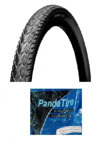 Chaoyang 28 Jant 700x40C (42-622) Bisiklet Dış Lastiği 1,5 mm Zırhlı Mako Shark Hippo Skin H-5113 + Plus Panda İç Lastik Seti