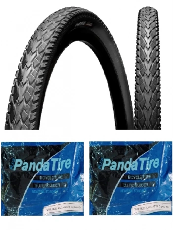 Chaoyang 28 Jant 700x40C (42-622) Bisiklet Dış Lastiği 1,5 mm Zırhlı Mako Shark Hippo Skin H-5113 X 2 Adet + Plus Panda İç Lastik Seti