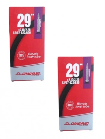 Chaoyang 29 Jant 29x2.10/2.25 (622-630) Bisiklet İç Lastiği AV 48 mm Kalın Motor Sibop X 2 Adet Kutulu