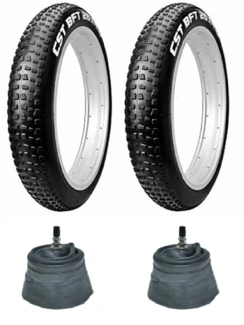 CST 20 Jant 20x4.0 (100-406) Fat Bike Dış Lastiği BFT C1752 X 2 Adet + Anlas İç Lastik Seti