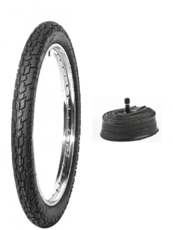 Diamond 17 Jant 2.50-17 Tube Type (İç Lastikli) 6PR (6 Kat) R (Arka) Motosiklet Dış Lastiği + KRT İç Lastik Seti