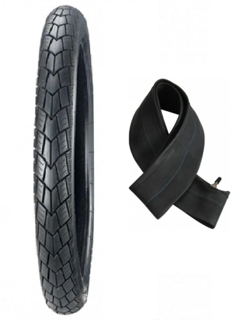 Diamond 17 Jant 2.75-17 Tube Type (İç Lastikli) 6PR (6 Kat) R (Arka) Rider Motosiklet Dış Lastiği + KRT İç Lastik Seti