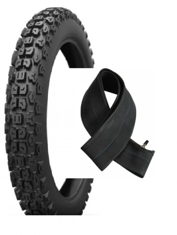 Diamond 17 Jant 3.00-17 Tube Type (İç Lastikli) 6PR (6 Kat) Kross (Dişli) Safari Motosiklet Dış Lastiği + KRT İç Lastik Seti