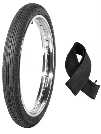 Diamond 18 Jant 2.50-18 Tube Type (İç Lastikli) 6PR (6 Kat) F (Ön) Extreme Motosiklet Dış Lastiği + KRT İç Lastik Seti