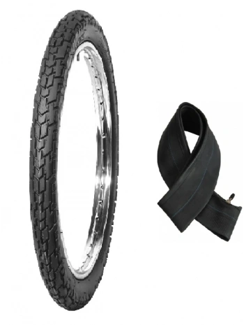 Diamond 18 Jant 3.00-18 Tube Type (İç Lastikli) 6PR (6 Kat) Altis Motosiklet Dış Lastiği + KRT İç Lastik Seti