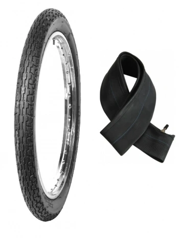 Diamond 18 Jant 90/90-18 Tube Type (İç Lastikli) 6PR (6 Kat) Matrix Motosiklet Dış Lastiği + KRT İç Lastik Seti