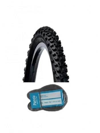 Diamond 24 Jant 24x1.95/2.00 Bisiklet Dış Lastiği Kalın Tırnak MB50 + Panda İç Lastik Seti