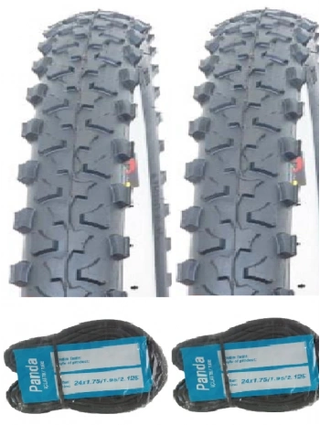 Duranta 24 Jant 24x1.90 D2413 Bisiklet Dış Lastiği X 2 Adet + Panda İç Lastik Seti