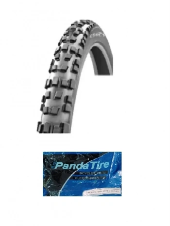 GRL 20 Jant 20x2.35 (58-406) 1 mm Zırhlı Kalın Tırnak 2221 Bisiklet Dış Lastiği + Plus Panda İç Lastik Seti