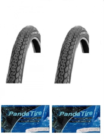 GRL 27,5 Jant (26X1 1/2) 27.5x2.10 1mm Zırhlı GIB101 Bisiklet Dış Lastiği X 2 Adet + Plus Panda İç Lastik Seti