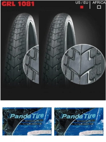 GRL 28/29 Jant 28x1.75 29x1.75 (700x45) (47-622) 1 mm Zırhlı 1081 Bisiklet Dış Lastiği X 2 Adet + Plus Panda İç Lastik Seti