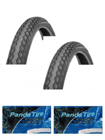 GRL 28 Jant 28x1.40 (700x35C) (37-622) 1 mm Zırhlı Reflektörlü 7041 Bisiklet Dış Lastiği X 2 Adet + Plus Panda İç Lastik Seti