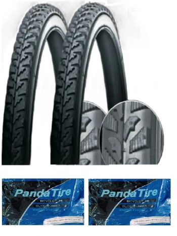 GRL 28 Jant 28x1.75 (700x45) 3 mm Zırhlı 2651 Bisiklet Dış Lastiği X 2 Adet + Plus Panda İç Lastik Seti