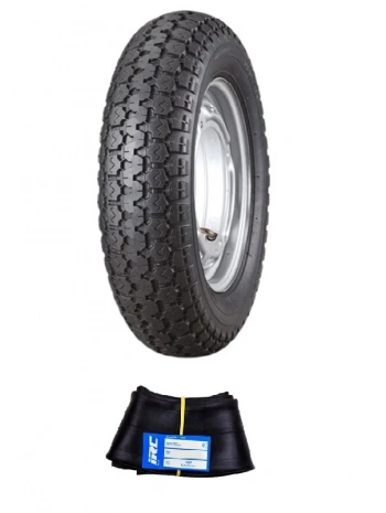 IRC 10 Jant 3.50-10 Tube Type (İç Lastikli) Sports Scooter Dış Lastiği + IRC 3.50/4.00-10 Eğri Sibop İç Lastik Seti