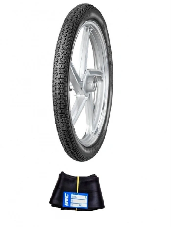 IRC 18 Jant 2.25-18 Tube Type (İç Lastikli) Supergrip Motosiklet Dış Lastiği + IRC 2.25/2.50-18 İç Lastik Seti