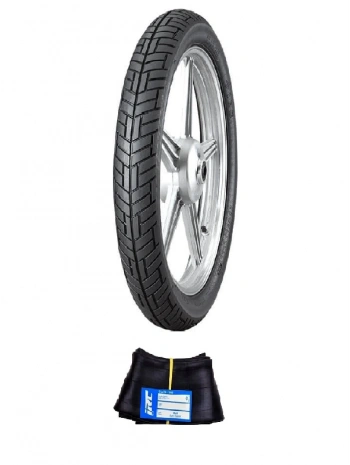 IRC 18 Jant 2.50-18 Tube Type (İç Lastikli) F (Ön) NF-28 Motosiklet Dış Lastiği + IRC 2.25/2.50-18 İç Lastik Seti