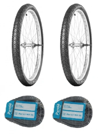 IRC 26 Jant 26x1.95 AAY-01 Bisiklet Dış Lastiği X 2 Adet + Panda İç Lastik Seti