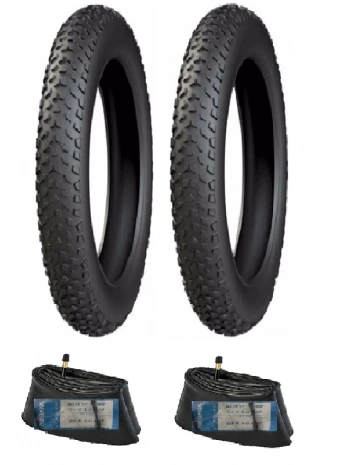 Meghna 20 Jant 20x4.00 ZIRHLI Fat Bike Dış Lastiği X 2 Adet + Meghna İç Lastik Seti